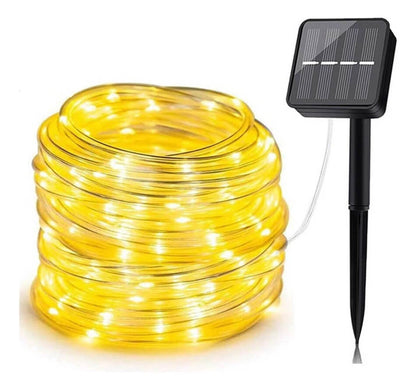 Luces Navideñas tipo Manguera con Cargador Solar ( Envío Gratis)