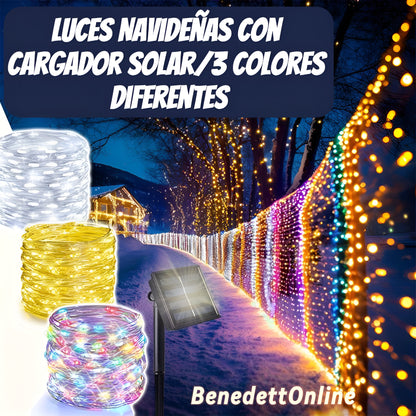 Luces Navideñas con Cargador Solar ( Envío Gratis)